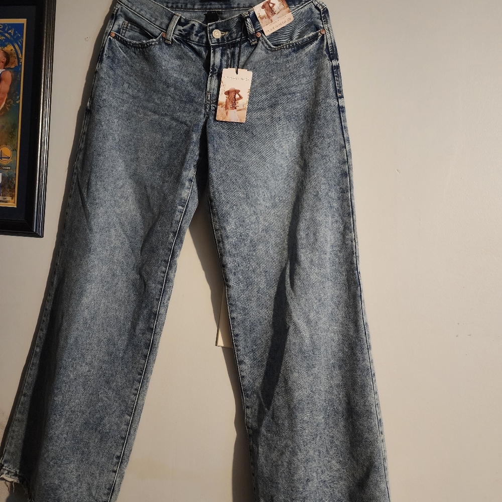 sincerely jules wide leg jeans